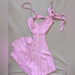 Flynn Skye Pink Cutout Midi Dress